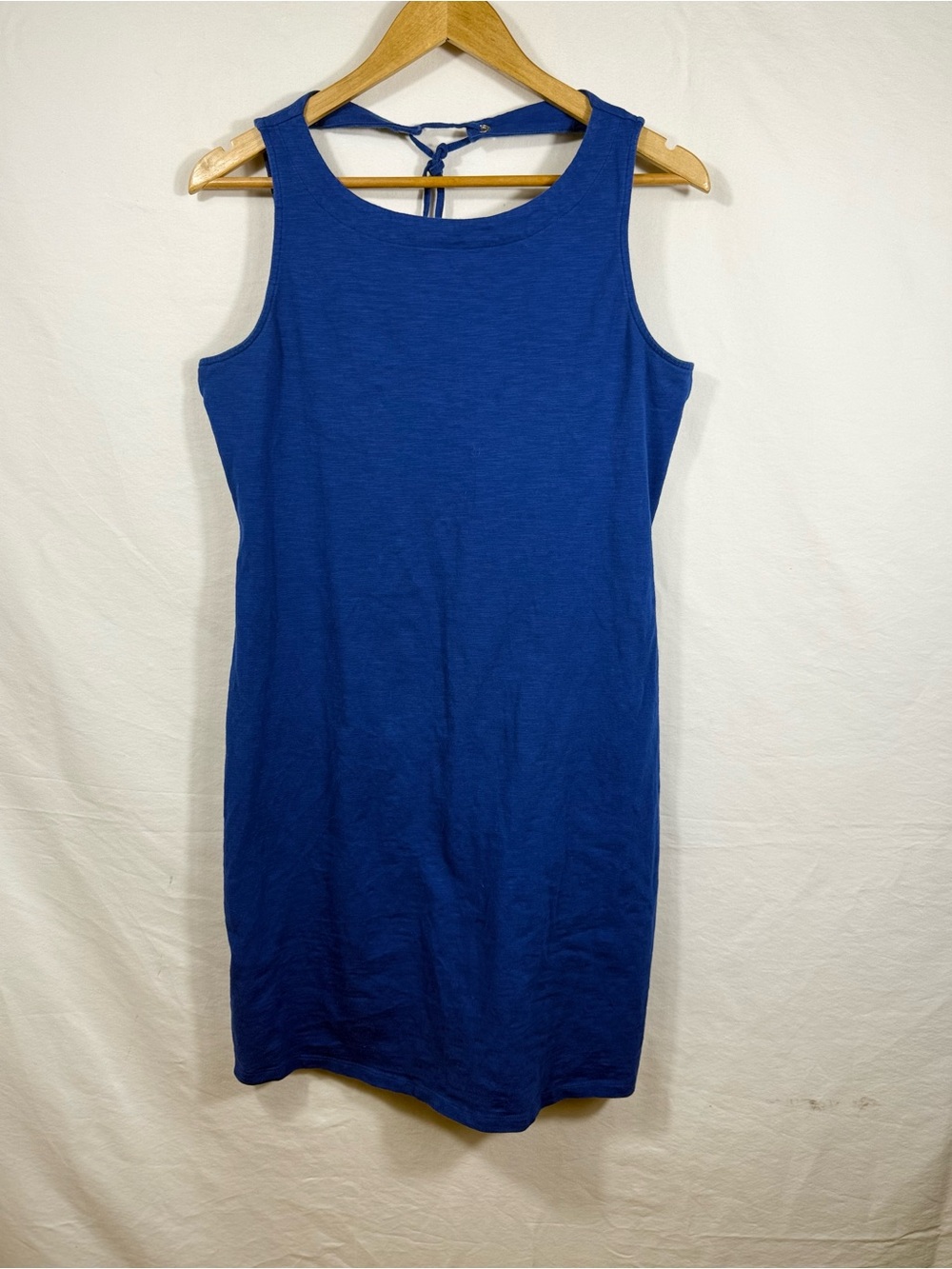 Tommy Bahama royal blue cotton-blend knit sleeveless shift dress